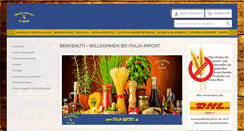 Desktop Screenshot of italia-import.de